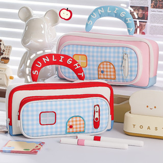 กระเป๋าดินสอ กระเป๋าดินสอประเภทซิป สองชั้น ขนาดใหญ่ จุของได้…