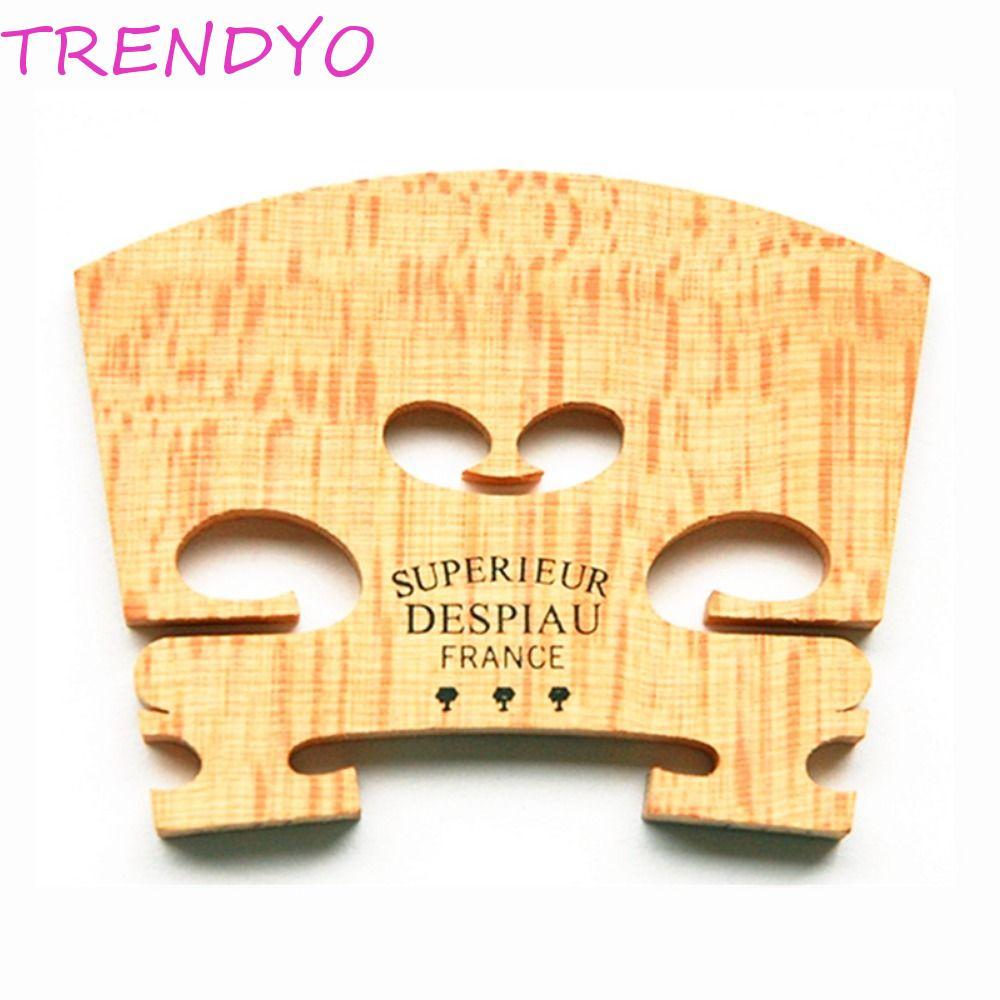TRENDYO สะพานเมเปิ้ลไม้ทําด้วยมือ 4/4-3/4-1/2-1/4-1/8 สําหรับไวโอลิน อะไหล่เครื่องดนตรี