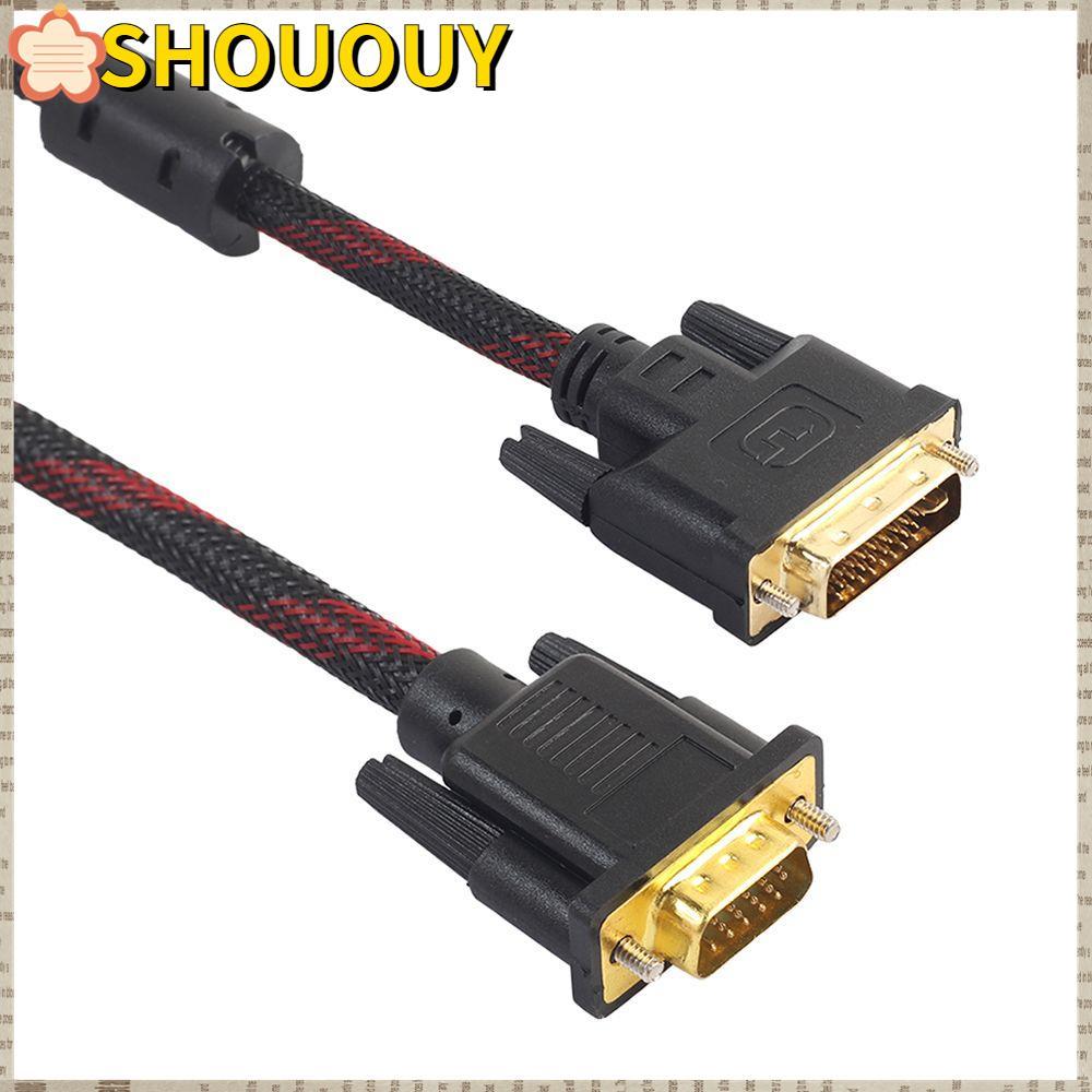SOUUY สาย DVI เป็น VGA HDTV Monitor 1080P DVI-I 24+5