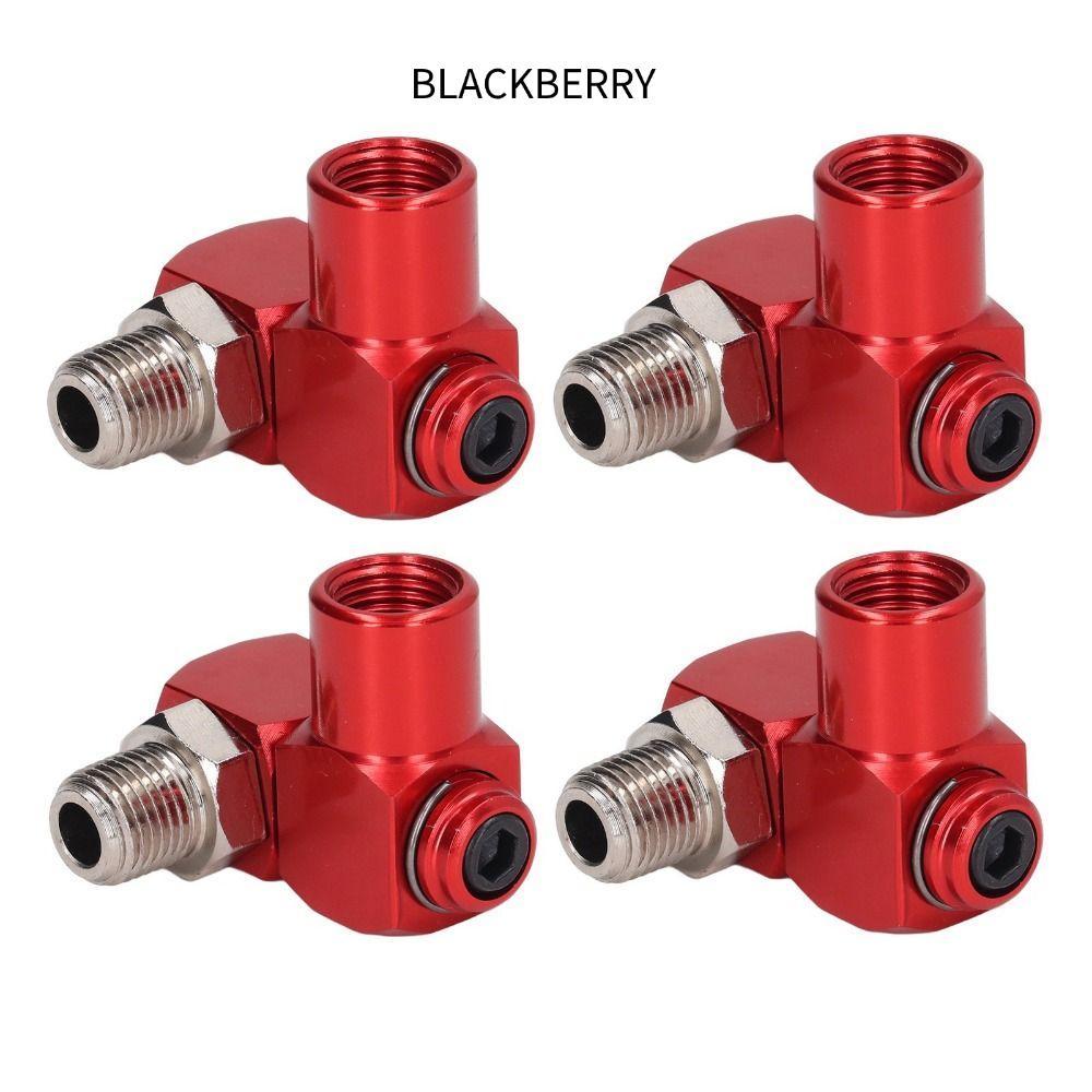 BLACKBERRY ข้อต่อนิวเมติก, อลูมิเนียม 1/4 นิ้วหมุน FITTING, 150PSI Max Air NPT Air เครื่องมืออะแดปเตอร์หมุน Air ท่อ Connector