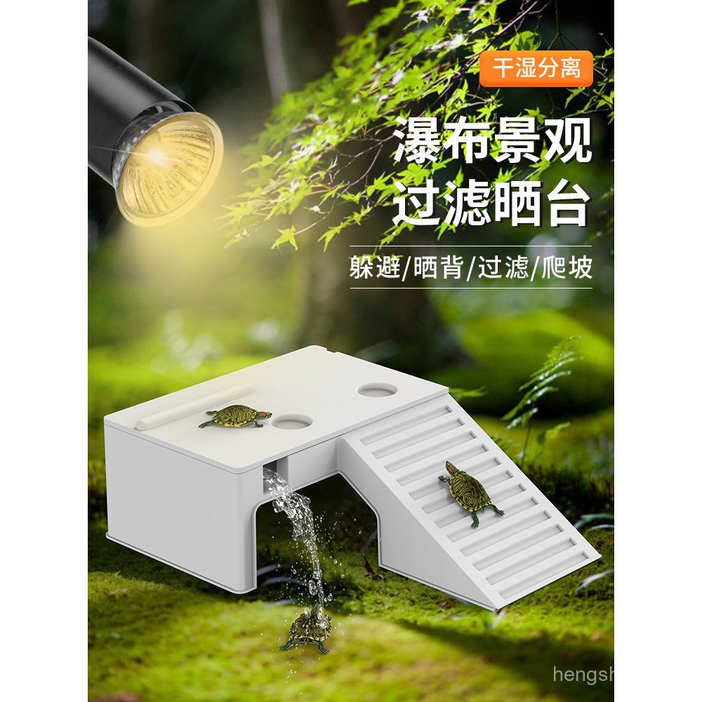 Turtle Tank Sunning Platform Turtle Dedicated Filter Climbing Platform Integrated Brazilian Turtle C