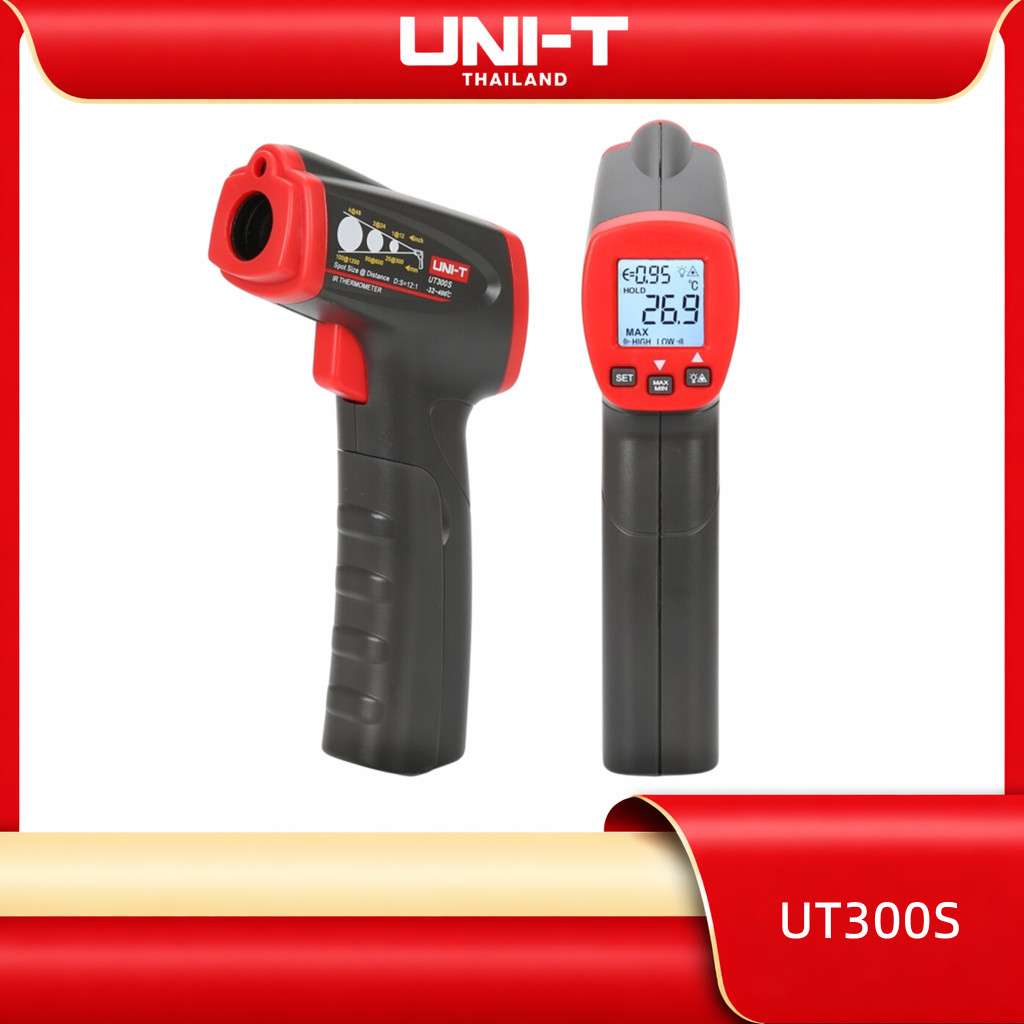UNI-T UT300S เครื่องวัดอุณหภูมิอินฟราเรดดิจิทัล แบบไม่สัมผัส