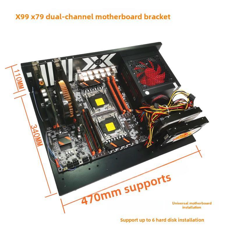 Studio Chassis Concentrated Internet Cafe แชสซีคอมพิวเตอร์ Dual-Channel เมนบอร์ดสนับสนุนวงเล็บถาดเกม