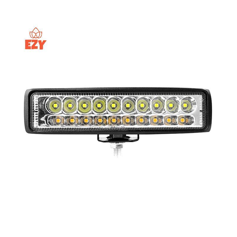 EZY 1x 6 "60W รถ LED Offroad Work Light Bar สีคู่สีขาวและ Amber กันน้ําใหม่