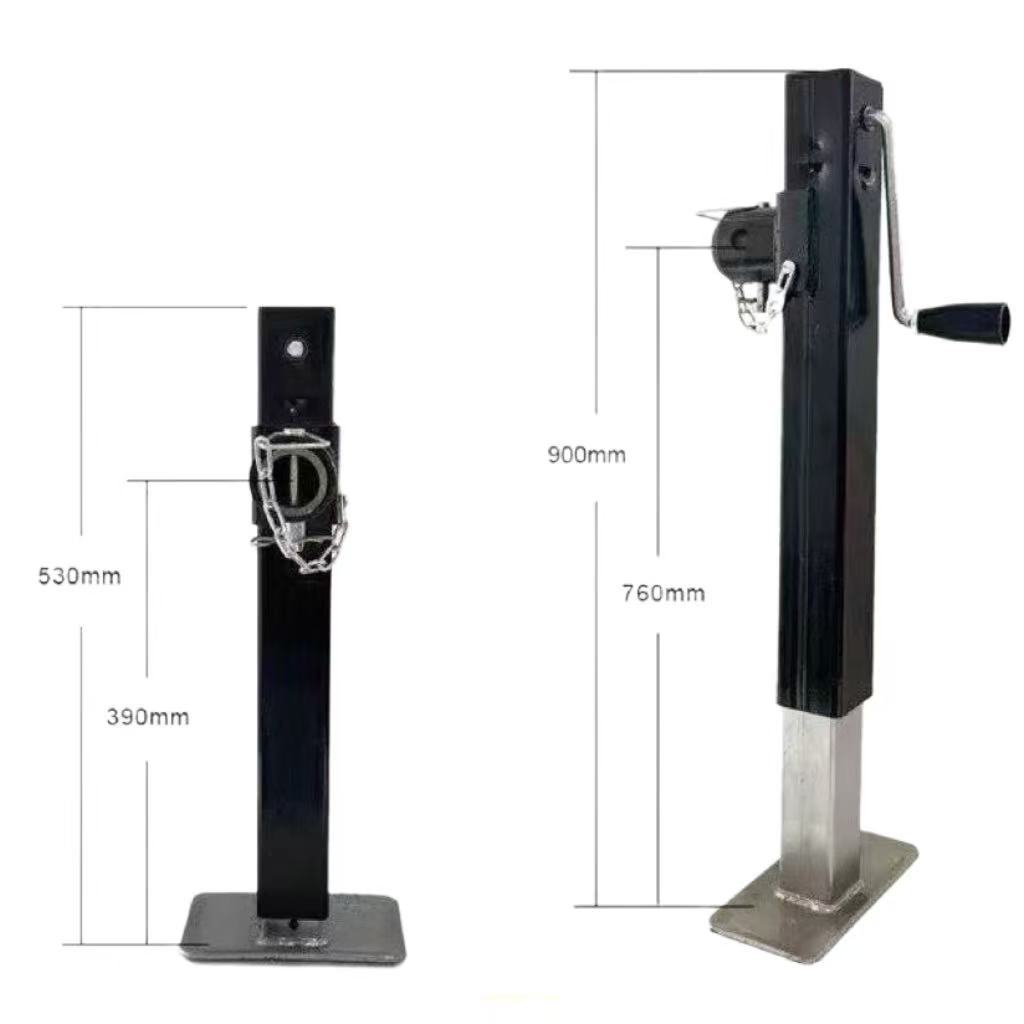 1 Ton Manual Jack Trailer Stabilizer Leg Farm Tool Support Foldable Truck Tool