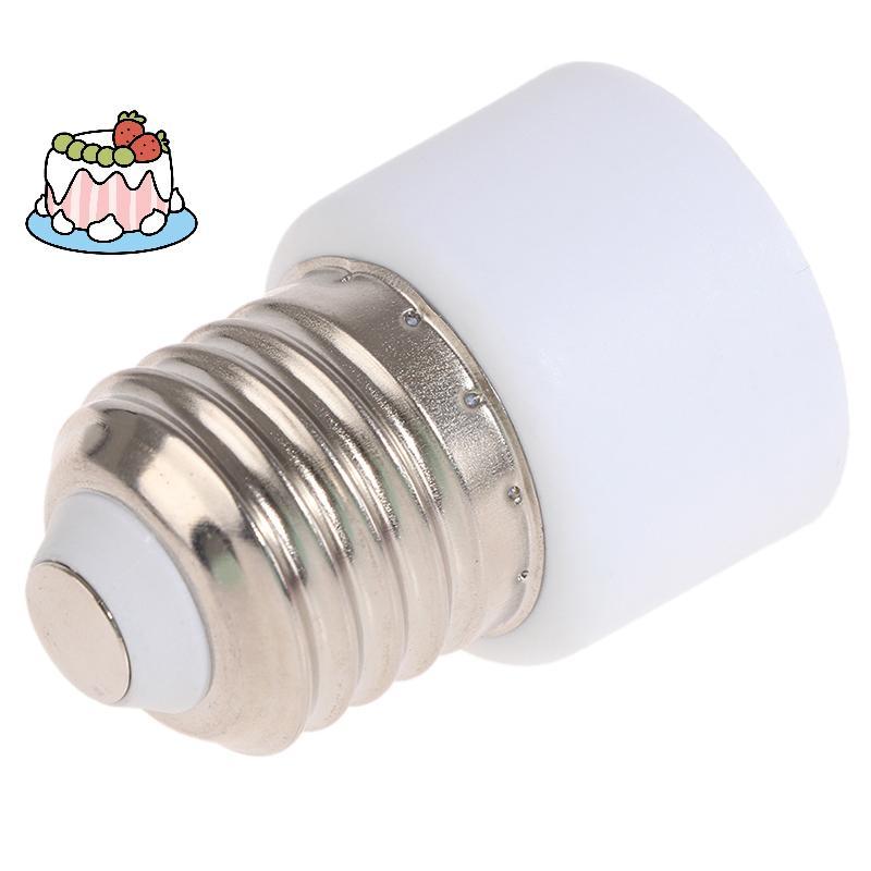 [Sep] 220V E27 ABS สีขาวอุปกรณ์เสริมขั้วต่อ US/EU ปลั๊กสกรูฐานหลอดไฟอะแดปเตอร์ [COD]