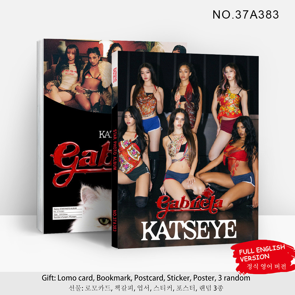 KATSEYE Girl Group Album Gabriela Merchandise Photocard Sticker Star Photo Album 80p Gift Magazine P