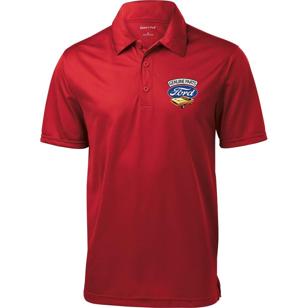 เสื้อโปโลลายพิมพ์ Ford Mustang พร้อมกระเป๋า ผลิตจากวัสดุแท้