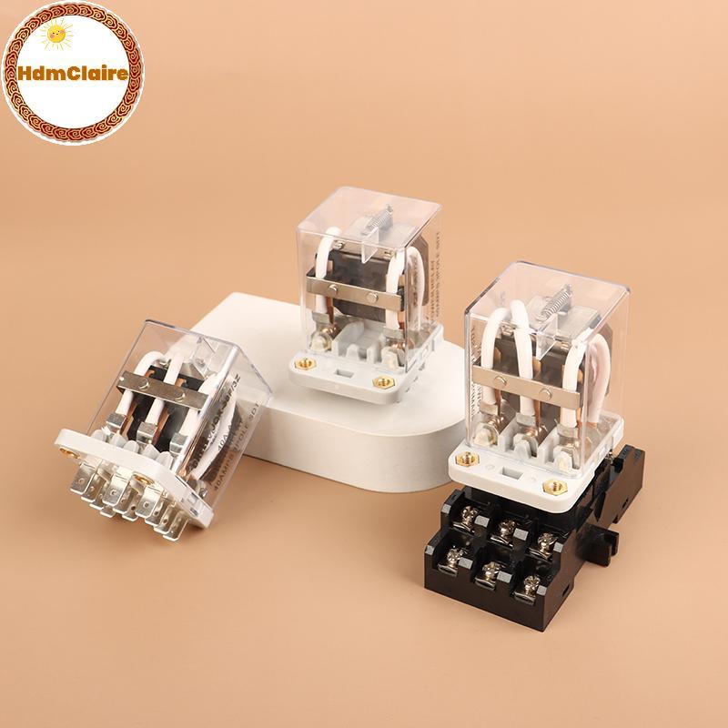 HdmClaire รีเลย์ระดับกลาง JQX-38F 3Z 40A รีเลย์ไฟฟ้ารีเลย์แม่เหล็กไฟฟ้า DC12V DC24V AC220V TH