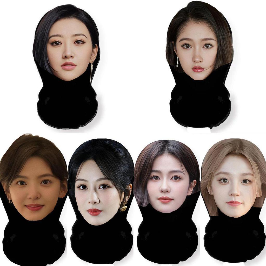Star 3D ชุดหน้าจําลองหมวกตลกอุปกรณ์ประกอบฉากสดหน้ากากตลกมาส์กหน้า