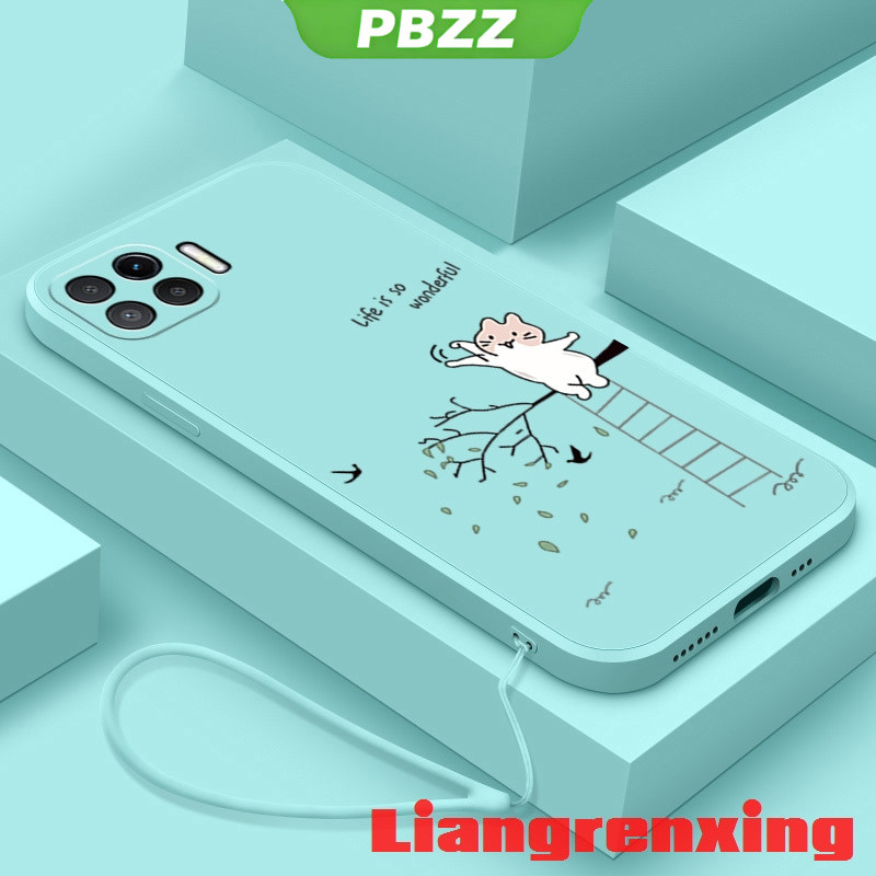 PBZZ เคส เคสโทรศัพท์มือถือ ซิลิโคนนิ่ม กันกระแทก ลายการ์ตูนแมว สําหรับ OPPO A93 4g F17 PRO OPPO Reno 4F reno4 F YTKLM01 น่ารัก ลายการ์ตูน กันกระแทก