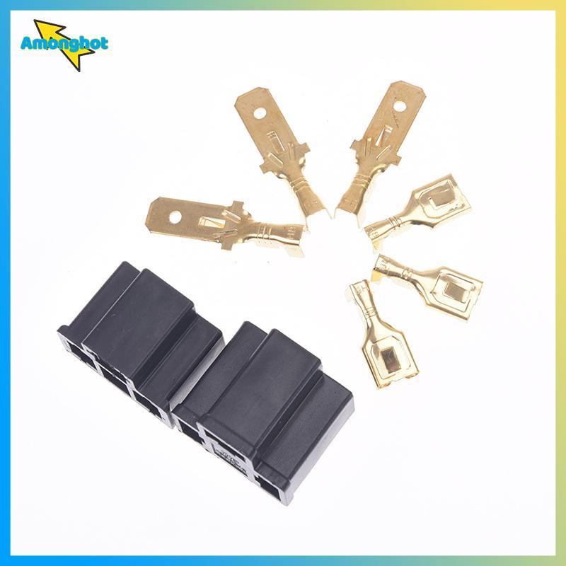 Amonghot> 1 ชิ้น 3pin h4 รถปลั๊ก h4 ผู้ถืออัตโนมัติปลั๊ก 7.8 มิลลิเมตรโคมไฟปลั๊กหลอดไฟ soet ใหม่