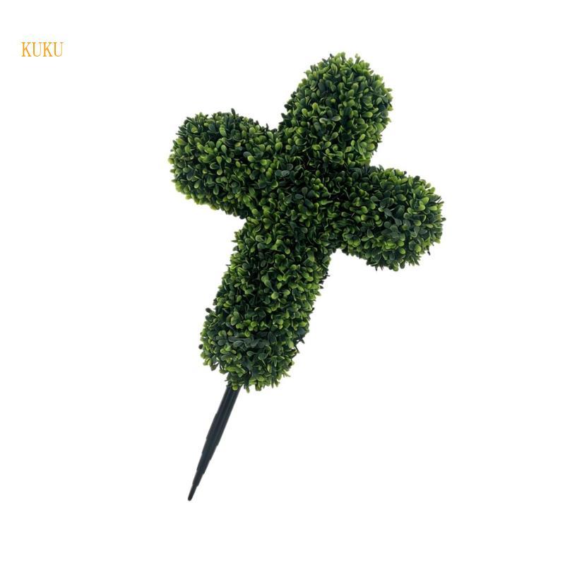 KU *  60 ซม.สูงพลาสติก Resurrection Themed แนวตั้ง Garden Stake เครื่องประดับสภาพอากาศทนสําหรับ Ceom