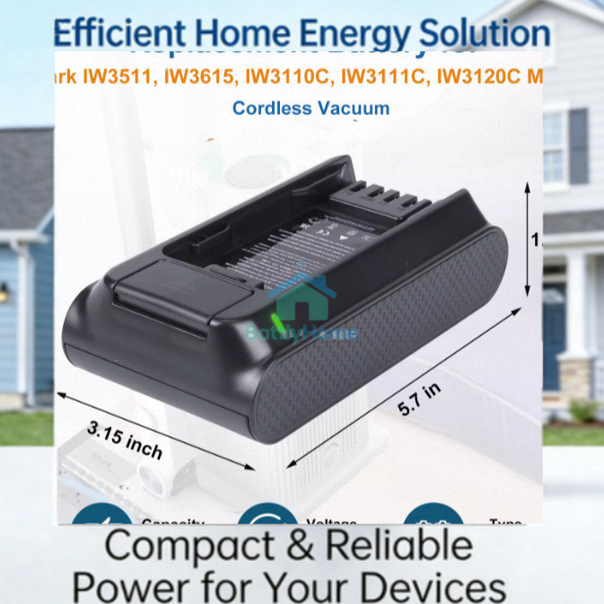 Brand New Replacement Battery with Charger for Shark XBTR625KSL, XBTR625KSLEU | IW3511