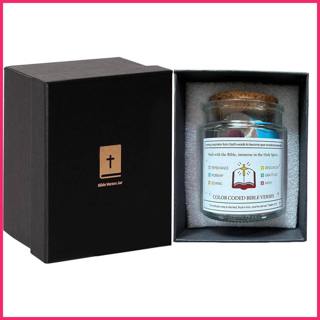 โถพระคัมภีร์สําหรับแม่สเปน Verse Bible Jar สําหรับอารมณ์และความรู้สึกผู้หญิงผู้ชาย Positive Thinking
