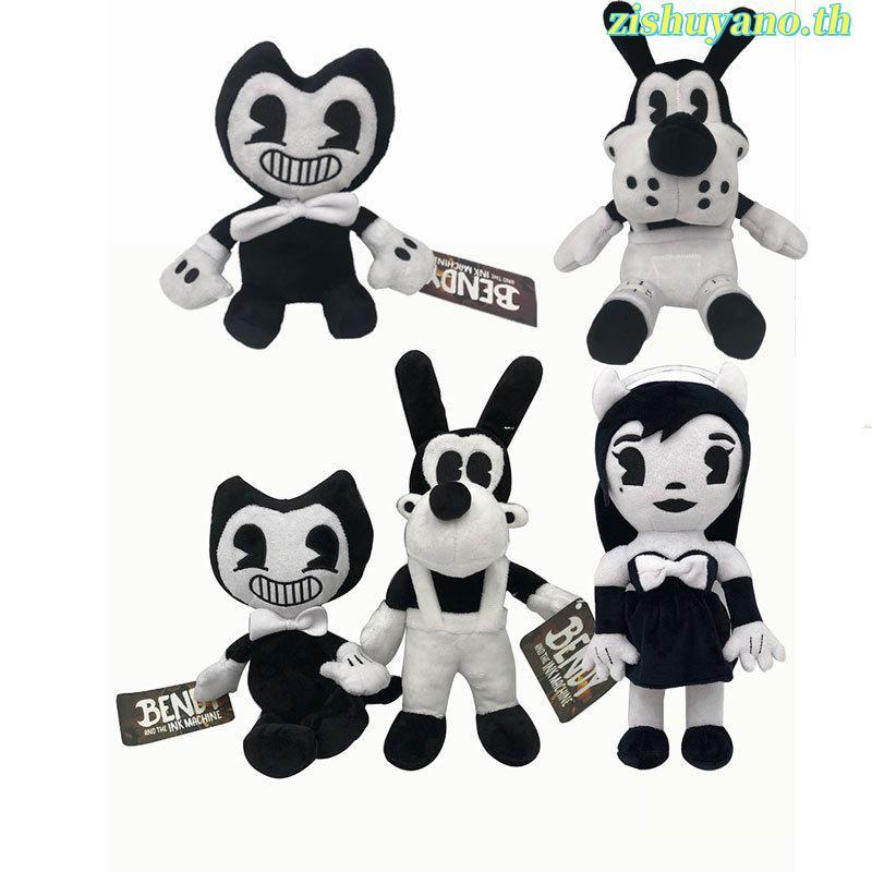 ของเล่นตุ๊กตาสุนัข Bendy และเครื่องหมึก Bendy และตุ๊กตาสาวสุนัข Bendy