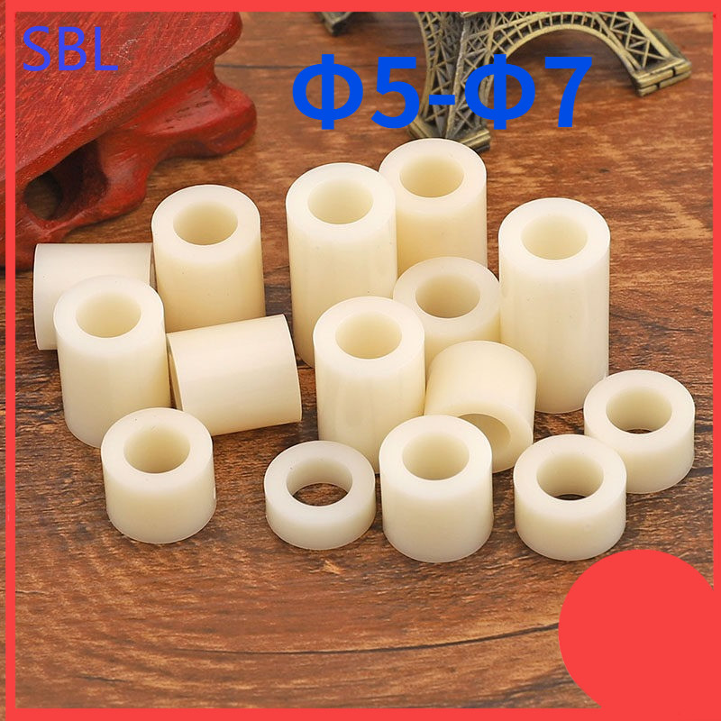 คอลัมน์แยก ABS สีขาว, คอลัมน์แยกฉนวน, คอลัมน์แผ่นพลาสติก 3mm4mm ผ่านคอลัมน์ปลอกไนลอน [SS-HX]