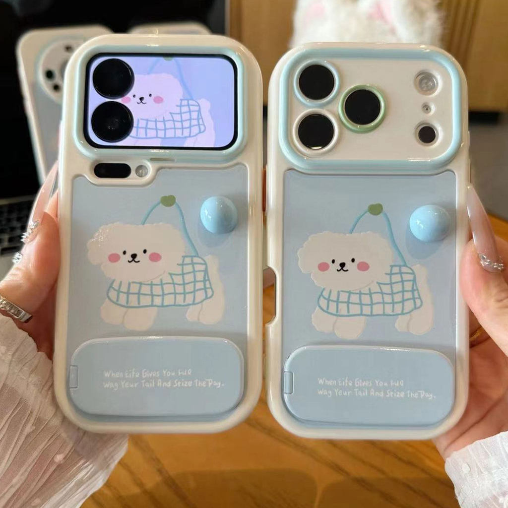 Blue Bag Puppy เหมาะสําหรับ iPhone17pro เคสโทรศัพท์ Apple 16Promax Huawei mate80P80 Xiaomi 17nova14 