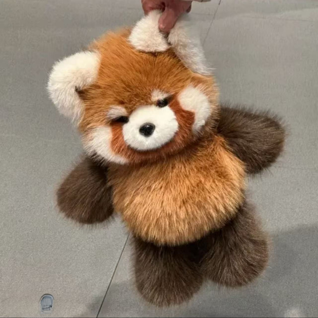 ตุ๊กตาแรคคูนน้อยวิ่ง แพนด้าน้อยขนยาว แกว่งมือ ปลอบโยนเด็ก พร้อมสต็อก ของขวัญน่ารัก