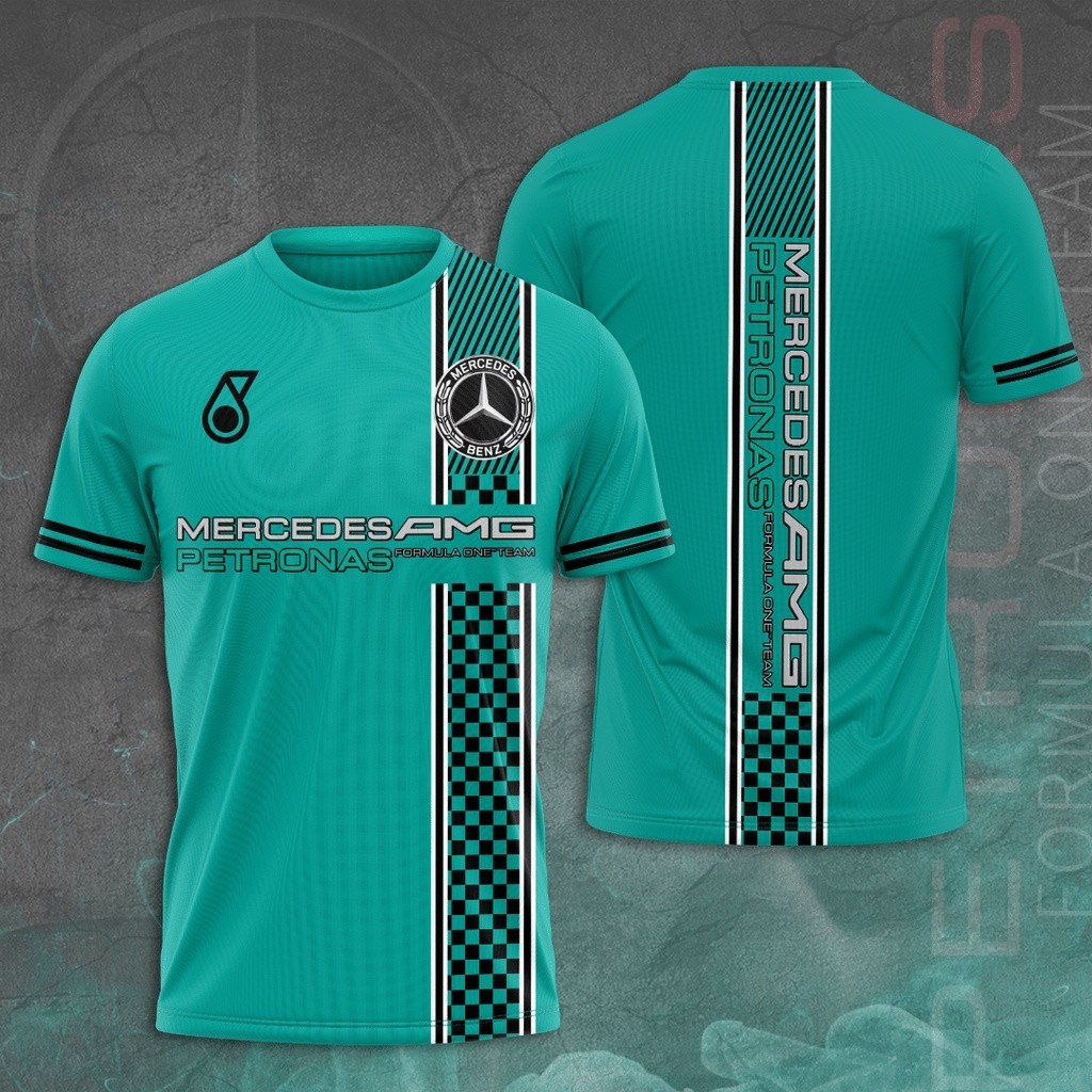 [Hot Style] Mercedes-AMG Petronas Car Logo F1 3D T-Shirt 2026