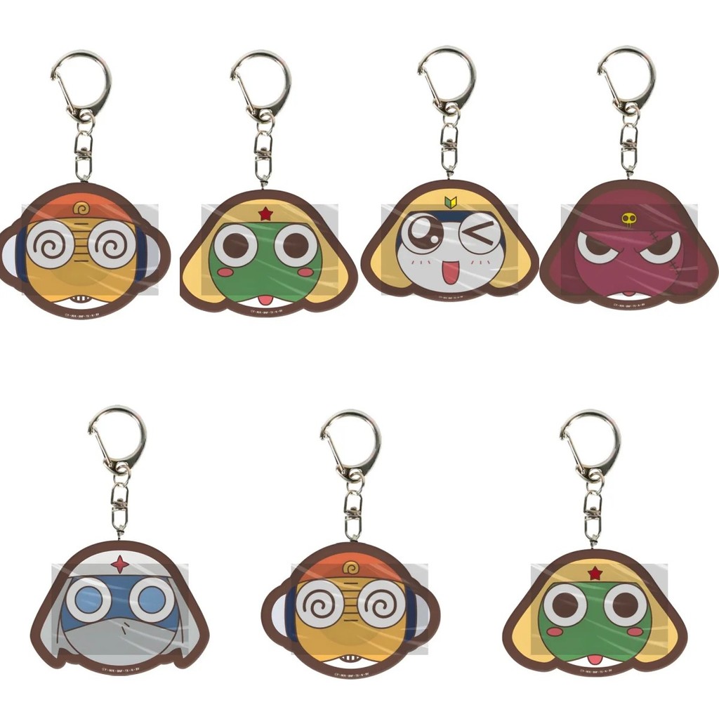 พวงกุญแจอนิเมะ Keroro ทหาร Keroro Tamama Groiro Kurururu อะคริลิค Mica 6 ซม. สําหรับตกแต่งกระเป๋าเป็