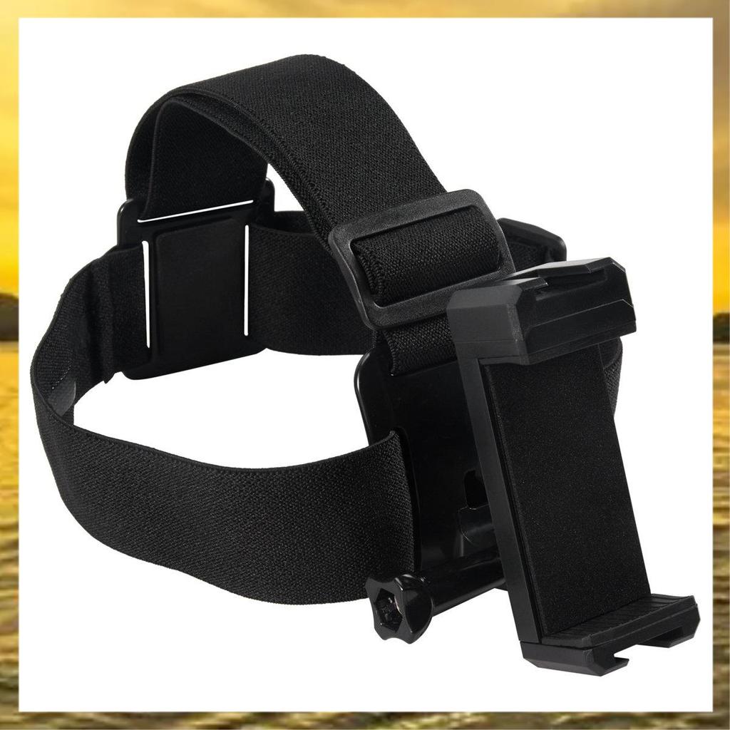 (PTL) Universal Head Strap Mount Head Strap Head Holder with Mobile Phone Clip Holder for Smartphone