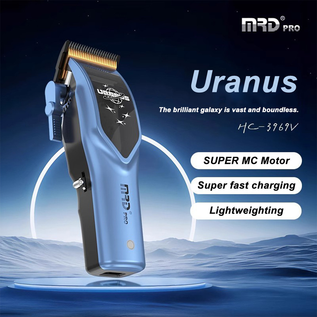 MRD HC-3969V Professional ไฟฟ้า Clipper Hairdressing Oil ร้านทําผมผมโกนหนวดเครื่องโกนหนวดไฟฟ้า Uranu