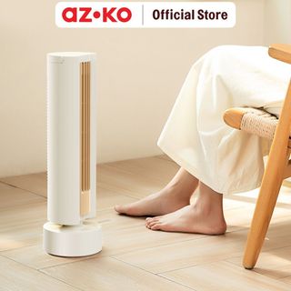 AZKO Kris Kipas Angin Meja Mini Rechargeable 3000 mAh - Krem Beige Kipas Meja Kipas Mini Table Fan Desk Fan