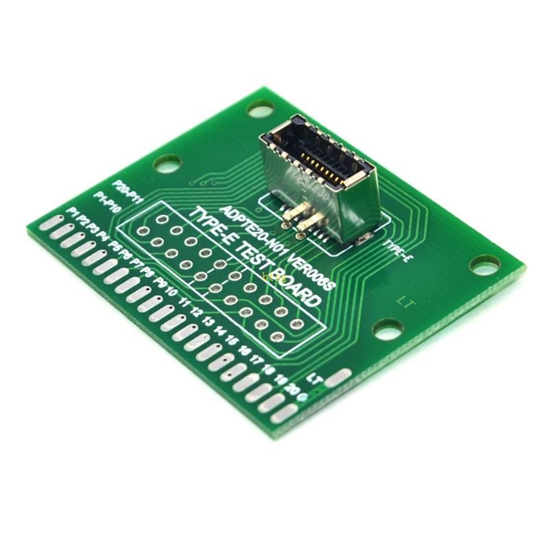 Btsg USB 3 1 TYPEE หญิง A-KEY Test Board TYPEE Test Board Connector ใช้งานง่าย TYPEE พอร์ตหญิง A-KEY