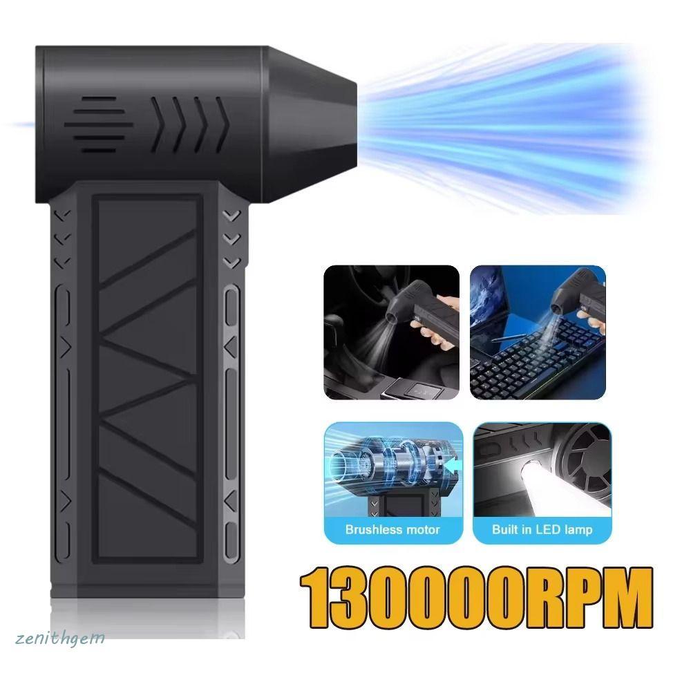 เซนิทปรอท ไม้ปัดฝุ่นลมไฟฟ้า,จอแสดงผลพลังงานแบบชาร์จไฟได้พัดลมแบบพกพา,ทําความสะอาดไฟ นํา เทอร์โบ 3 เก