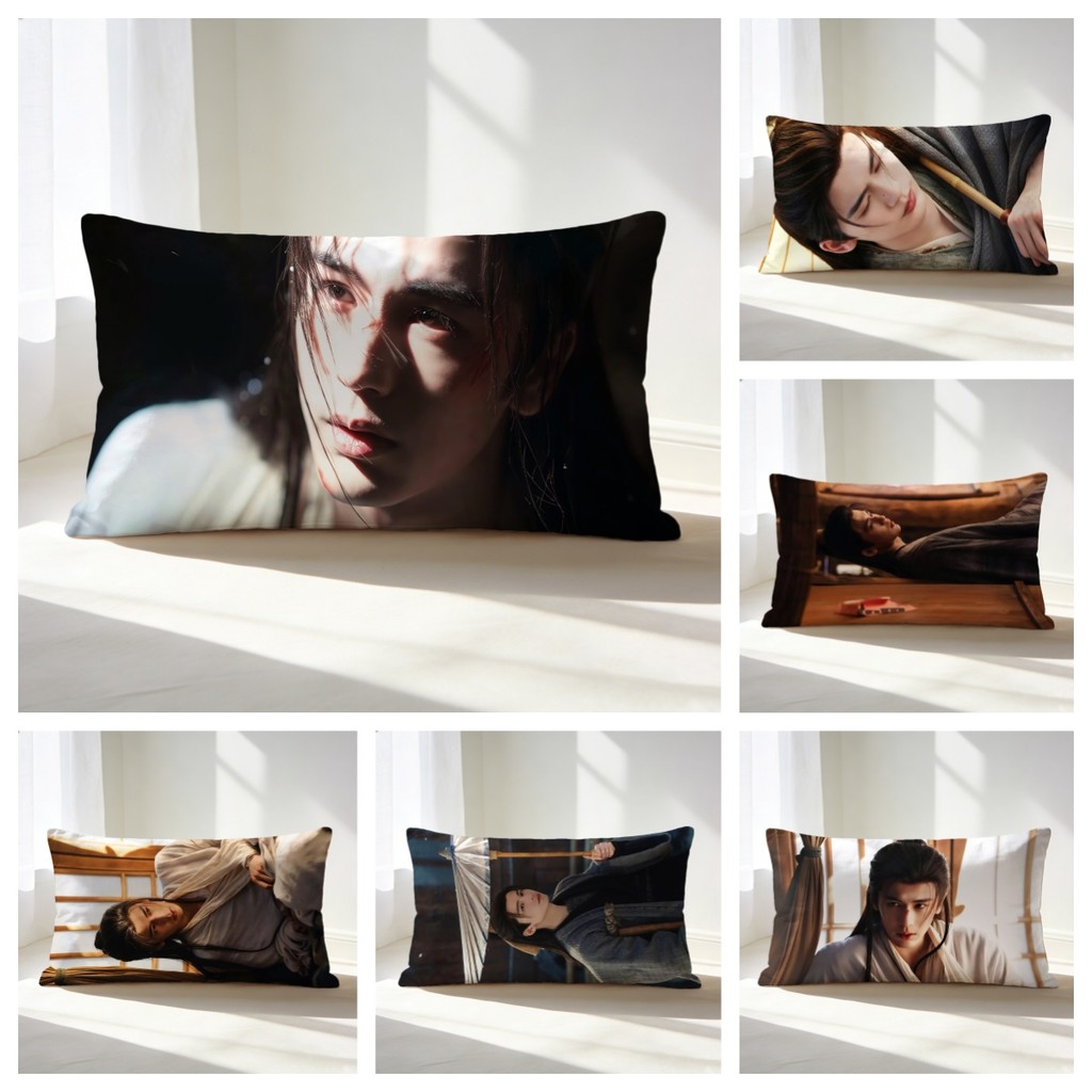 Linghe ZhangChasing Jade Pillow Cover - Durable Zippered Cushion Case - สินค้าพัดลม (ไม่มีแกนหมอน)