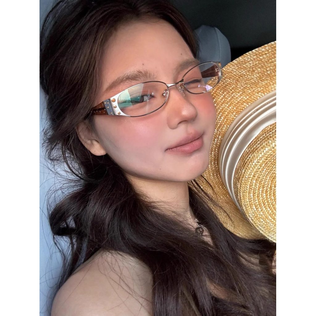 404 STORE retro metal y2k glasses แว่นตา