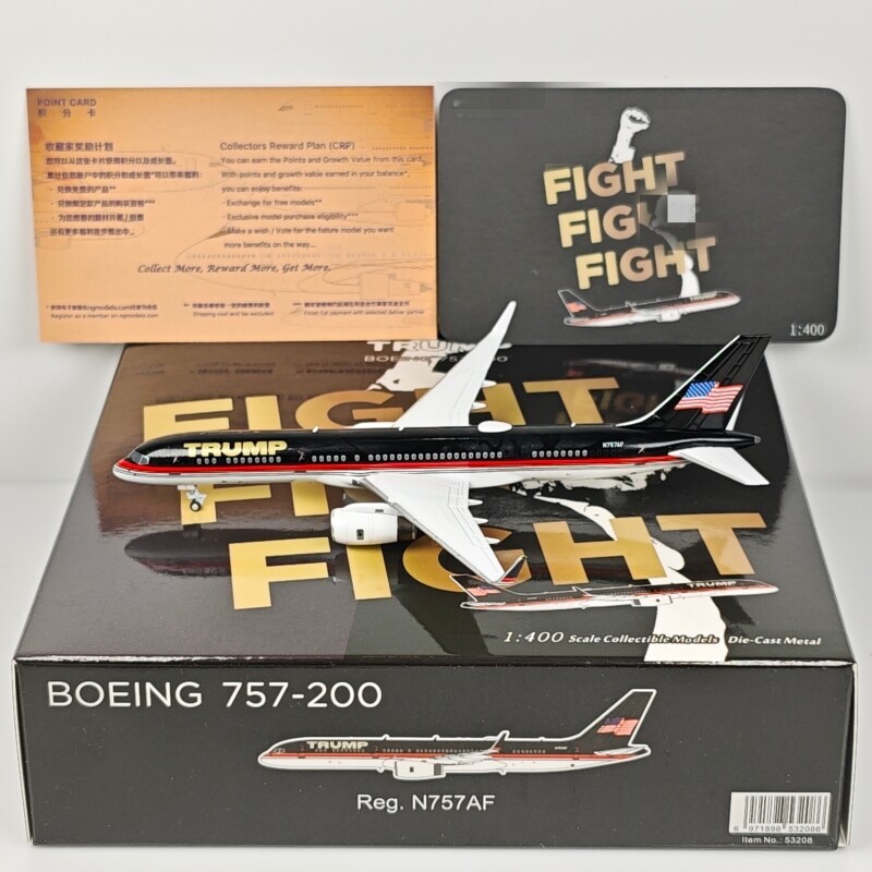 NG รุ่น 53208 5329 1: 400 เครื่องพิเศษขนาดเล็ก B757-200 N757AF รุ่นโลหะผสม