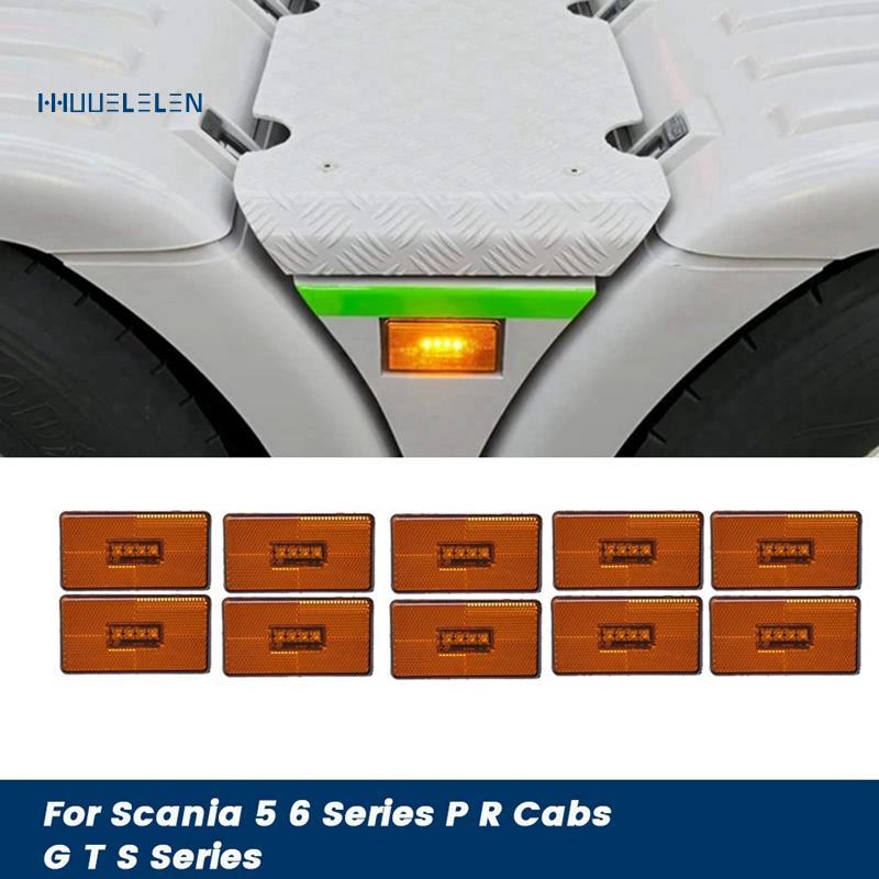 [Promote H]10 ชิ้น 24 โวลต์รถบรรทุก 4LED ไฟเลี้ยวด้านข้าง 2052119 สําหรับ 5 6 Series PR Cabs GS Seri
