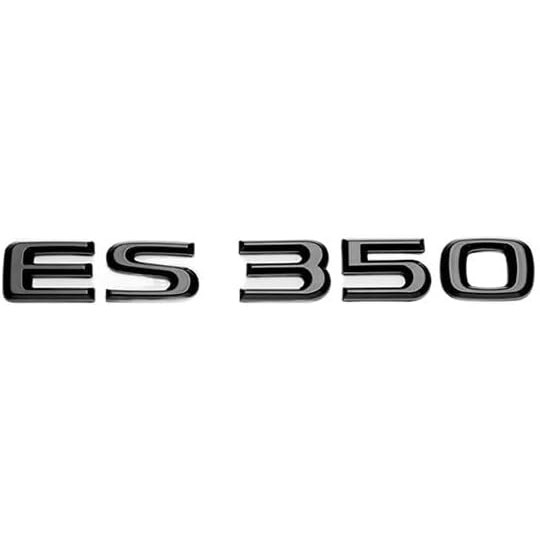 3D สีดําเงา ABS ตัวอักษร ES200 ES250 ES260 ES300 ES350 ES300h ES350h ES350L สัญลักษณ์สําหรับรถ Trunk