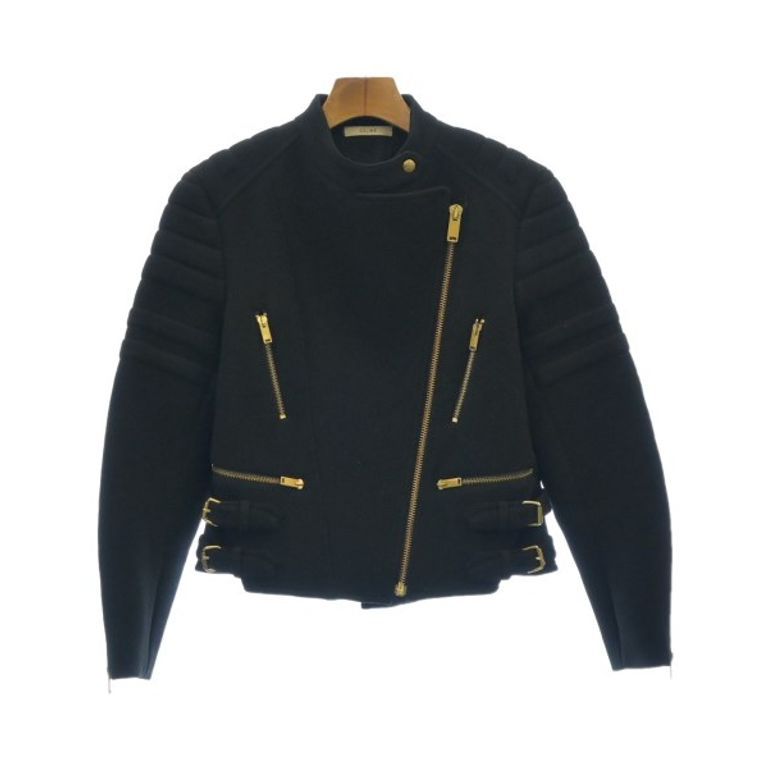 CELINE Rider's Jacket Black Women's Direct from Japan Secondhand