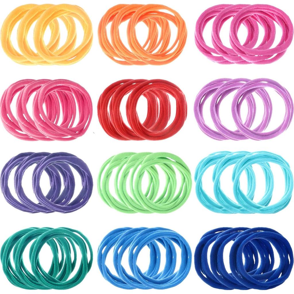 Shappy 96 ชิ้นทอผ้า Loom Loops 12 สี 7 นิ้ว Potholder ทอผ้า Loops Rainbow ยืดหยุ่น Loom ชุดยืดหยุ่นส