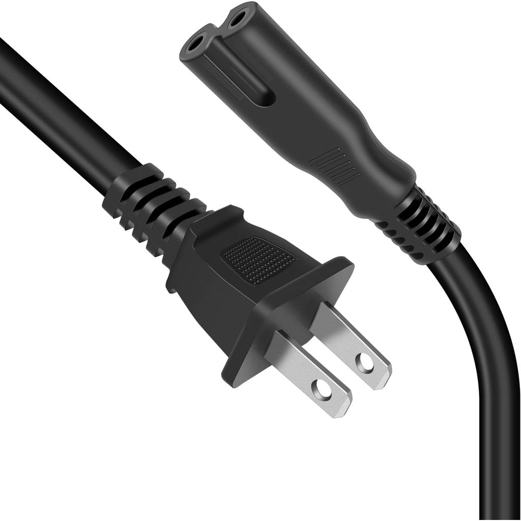 สายไฟ AC สําหรับ Xbox One S/X, Xbox Series S/X, 6 Ft 2 Prong สายไฟ