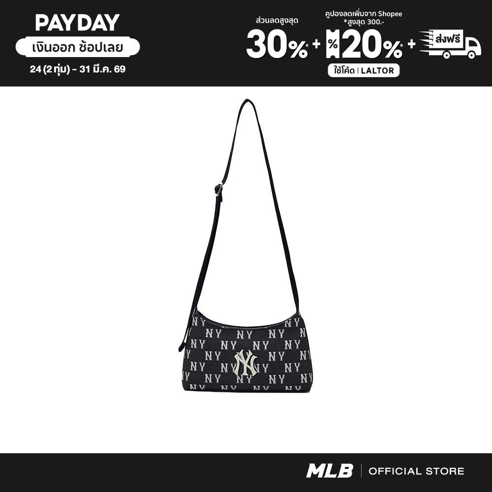 MLB กระเป๋าสะพายข้าง ยูนิเซ็กส์ Classic Jacquard Monogram Crossbody Bag รุ่น 3ACRM015N 50BKS สีดำ
