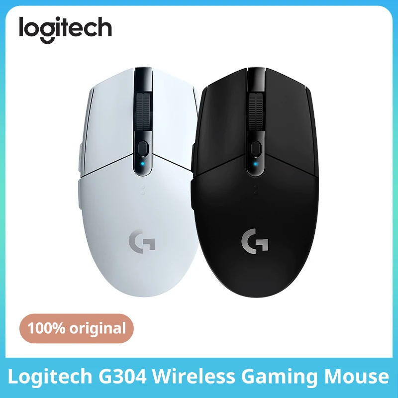 Logitech G304/G305 Lightspeed เมาส์สําหรับเล่นเกมไร้สาย 6 ปุ่มตั้งโปรแกรมได้ 12000DPI แบตเตอรี่ Usb 