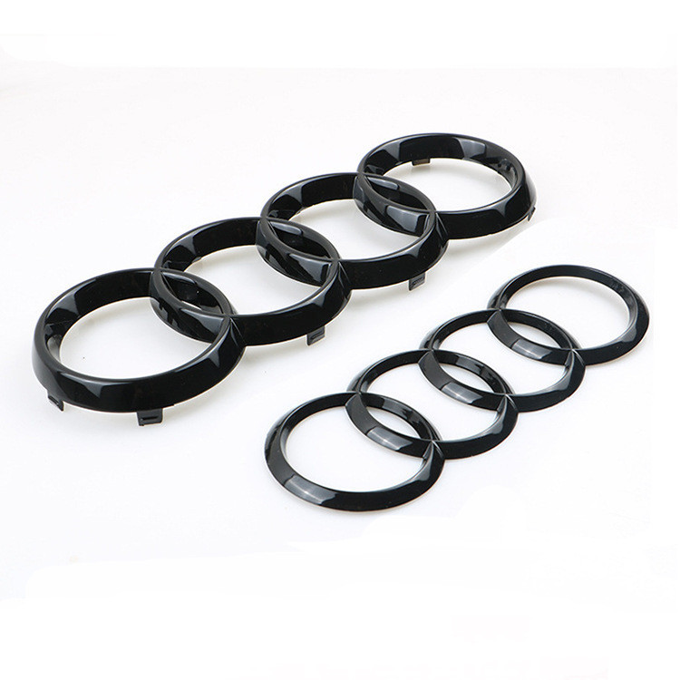 เหมาะสําหรับ Audi Four-Ring Label Q3Q5 China Net Label A5A6A4L ดัดแปลง RS3 ป้ายท้ายรถด้านหลัง Audi ด