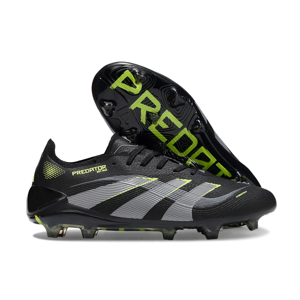 รองเท้าฟุตบอล Predator 25 Elite FG สีดำ กันน้ำ กันลื่น และทนทาน