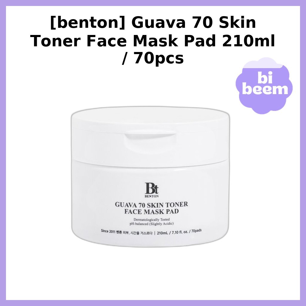 [benton] Guava 70 Skin Toner Face Mask Pad 210ml / 70pcs / Korean Face Mask Pad / Revitalizing Formu