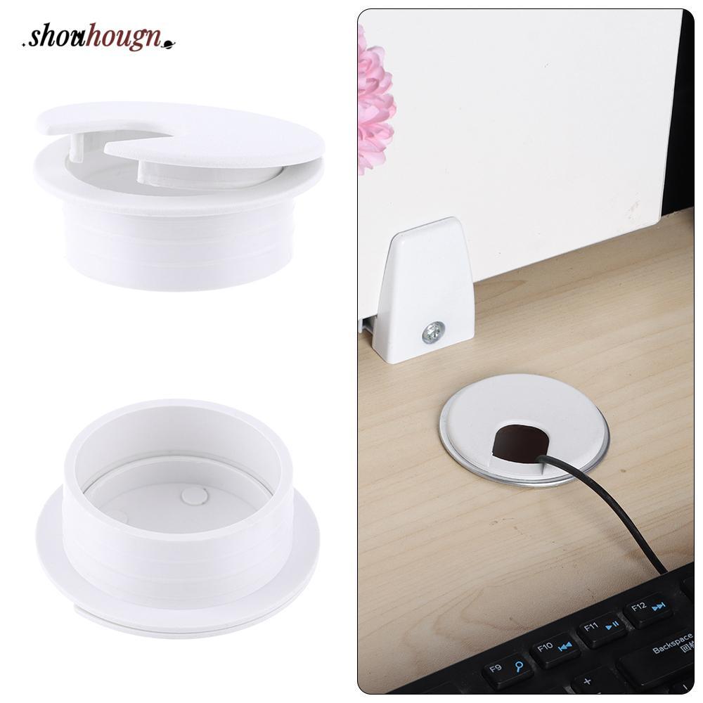 SHOUHOU 35/50 มม.คอมพิวเตอร์ Grommet Buckle Line Office Organizer Tidy Line กล่อง