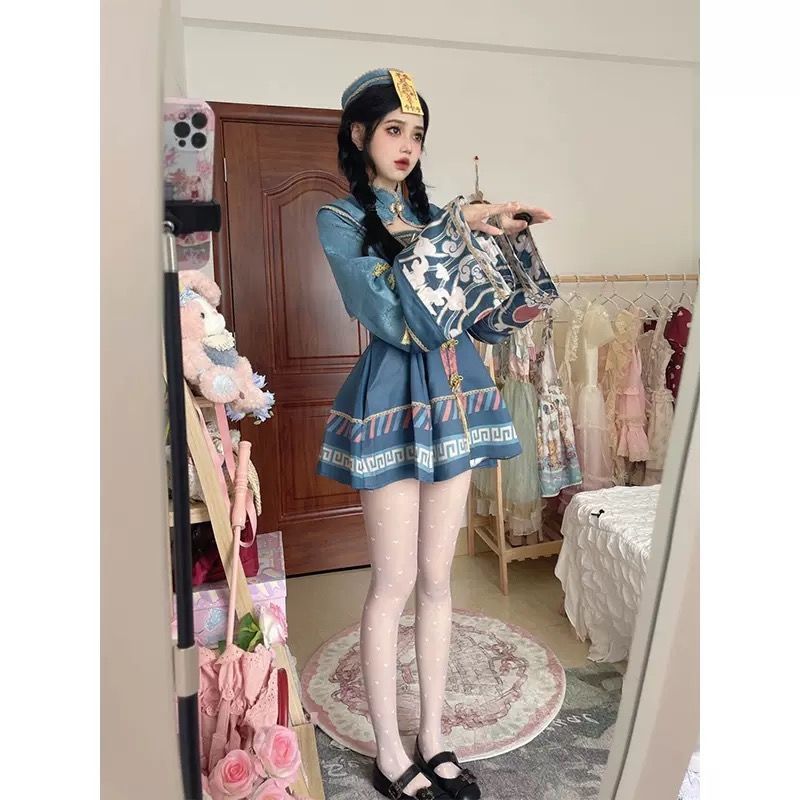 2026新款小僵尸全套Lolita万圣节服装角色扮演cosplay女装洛丽塔连衣裙摆Little Zombie Full Lolita Halloween Dressjh3009th20260409