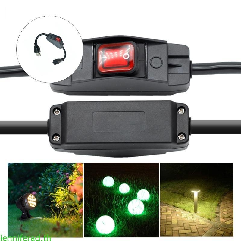 Jenniferad 16A 250V สายไฟสําหรับงานหนักพร้อมสวิตช์กันน้ําสําหรับในร่มและกลางแจ้ง