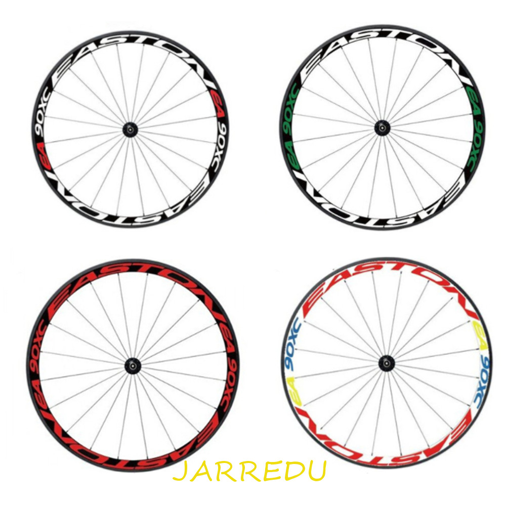 JARREDU สติกเกอร์สะท้อนแสงและดีคอลส์สำหรับจักรยาน MTB มีหลายสี พร้อมดีคอลส์สำหรับขอบจักรยาน