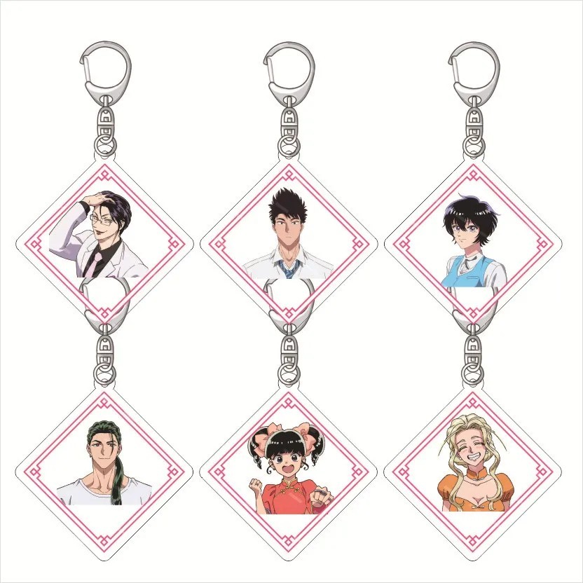 พวงกุญแจอนิเมะ Kowloon Generic Romance Transparent Acrylic micha พร้อมพิมพ์คมชัดเพื่อตกแต่งกระเป๋านั