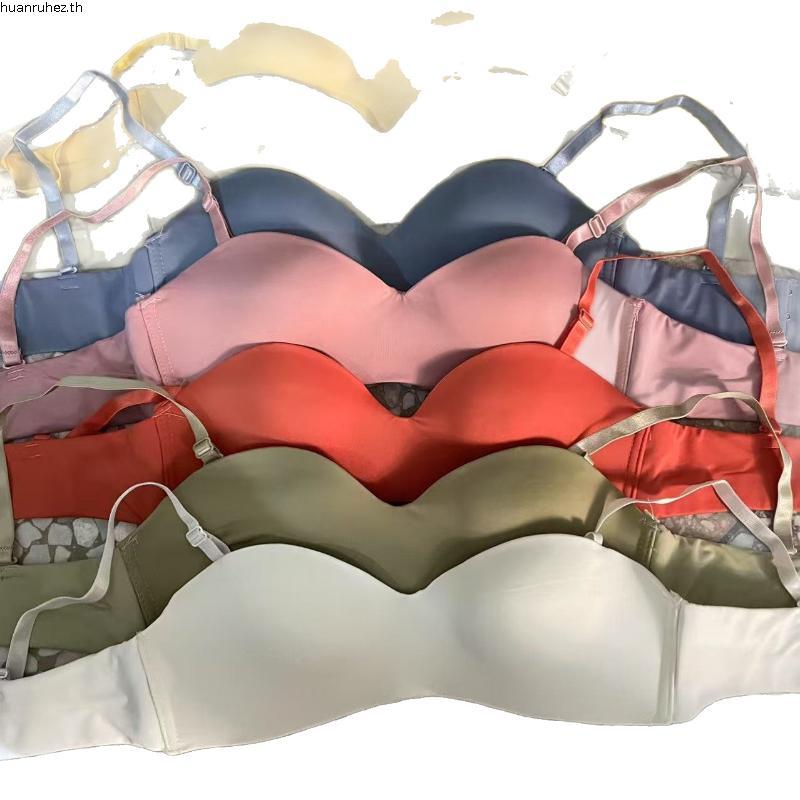 Wacoal WB3044 แบบไร้โครง ฟองปานกลางนุ่ม เต้าเรียบ ผ้านุ่ม เก็บข้างใส่สบายมาก