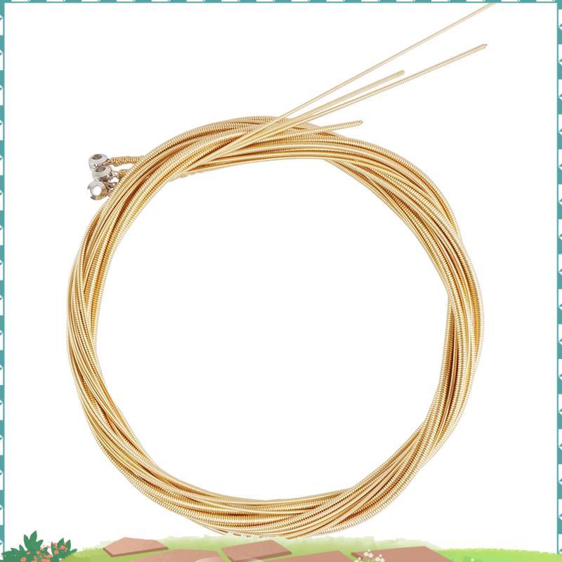 4 ชิ้น/เซ็ต Acoustic Bass String ทองเหลืองเหล็กคาร์บอน Core Strings สําหรับเครื่องดนตรี Bass Strings